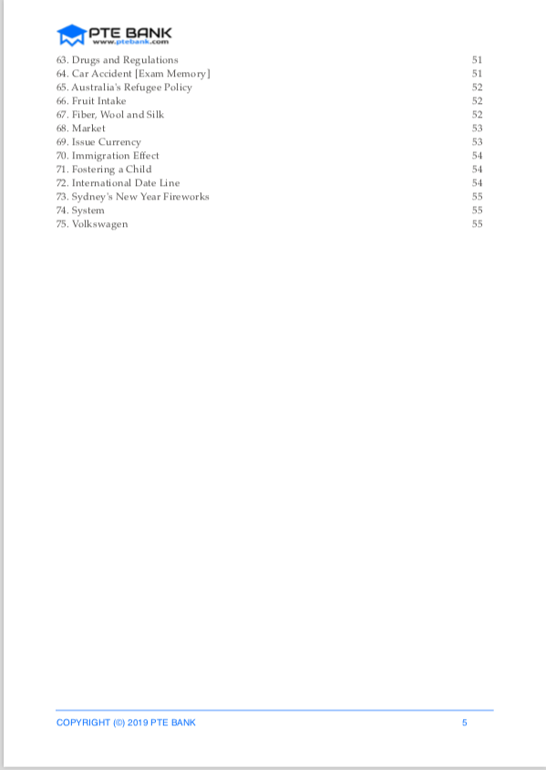 PTE Reorder Paragraphs