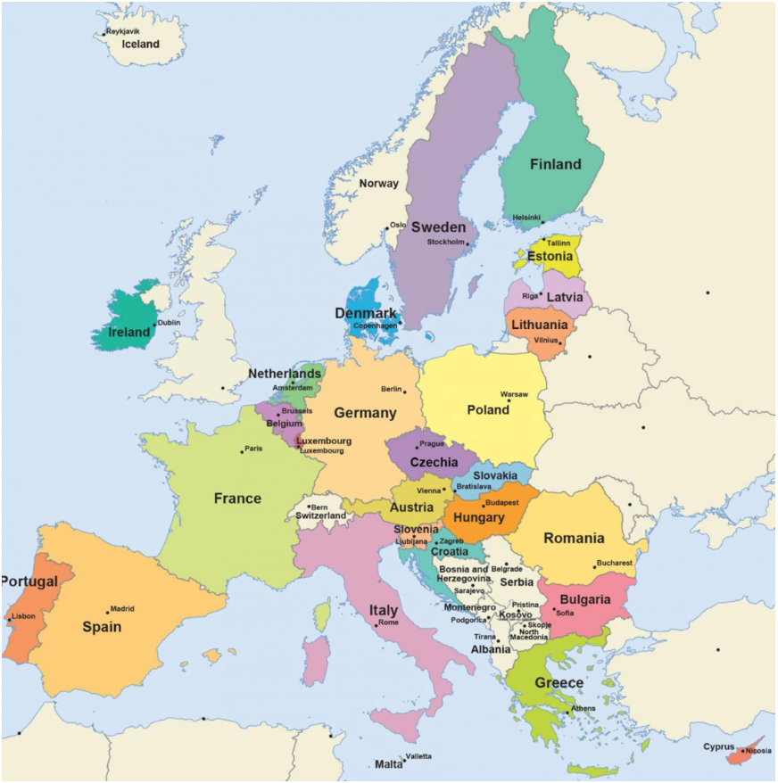 European Countries PTE DI