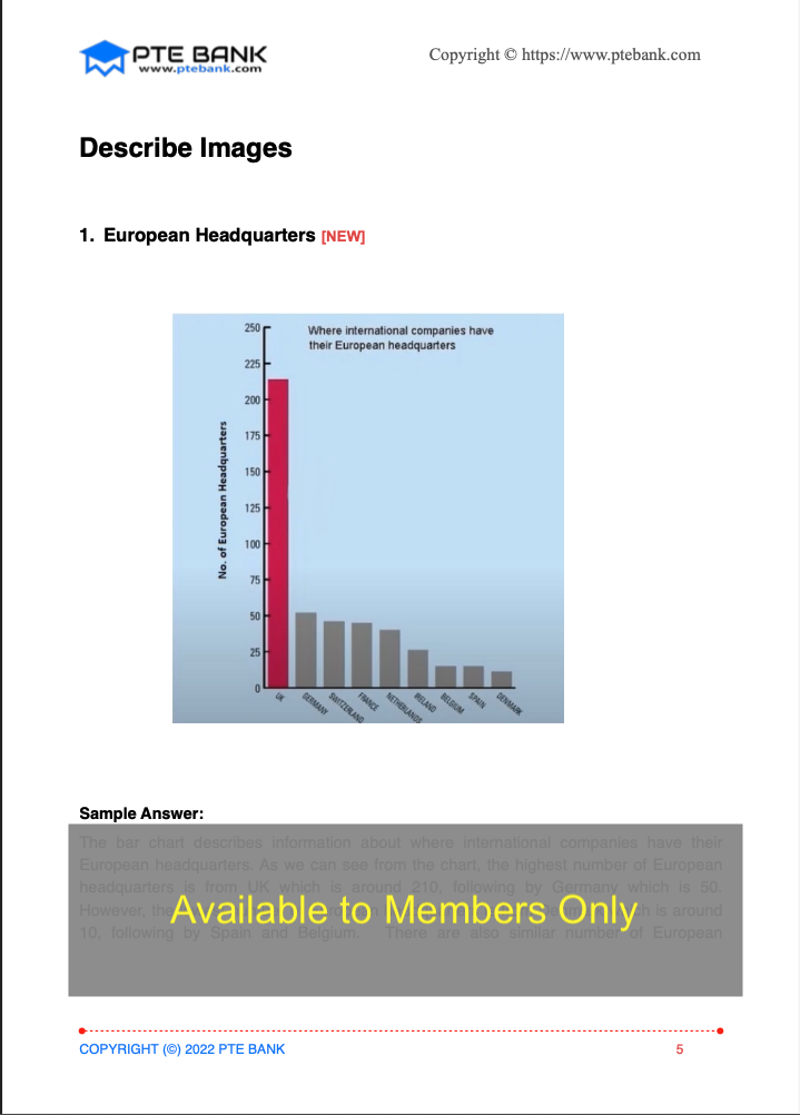 European Headquarters PTE DI